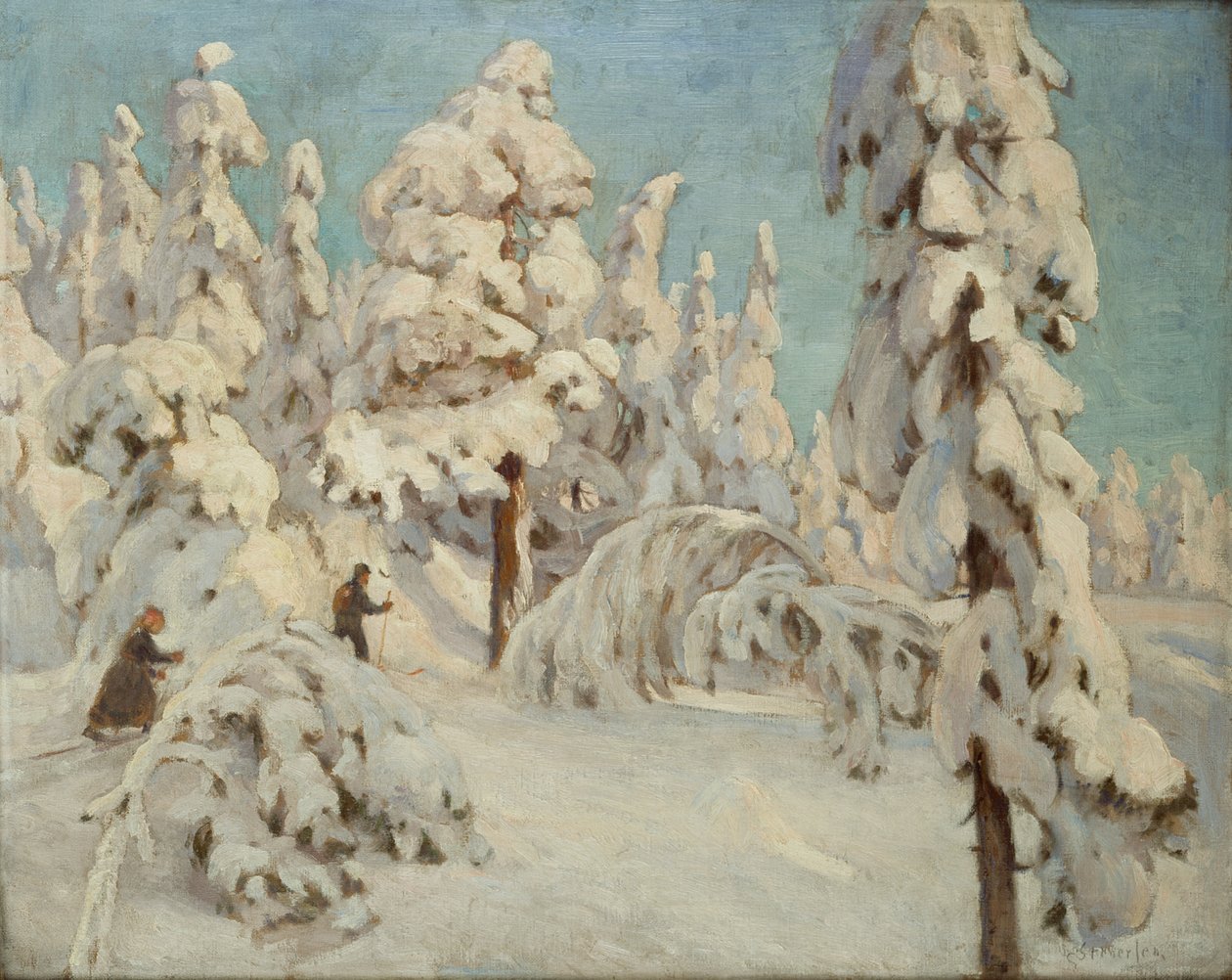 Skieurs - Gudmund Stenersen