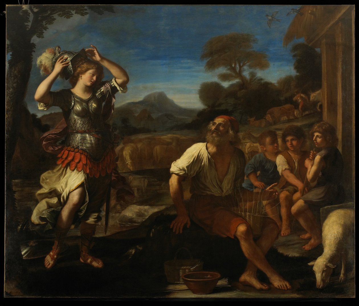 Erminia et les bergers, 1648 - Giovanni Francesco Barbieri