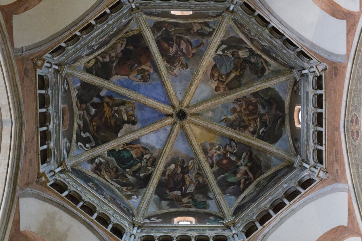 Fresques de la coupole de la cathédrale de Plaisance (fresque) - Guercino (1591-1666)