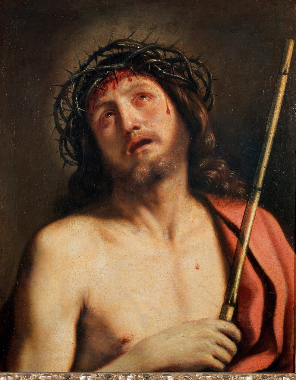 Ecce Homo Peinture par Giovanni Francesco Barbieri Guerchin dit Il Guercino (1591-1666) vers 1618 Rome, Galerie Corsini - Guercino