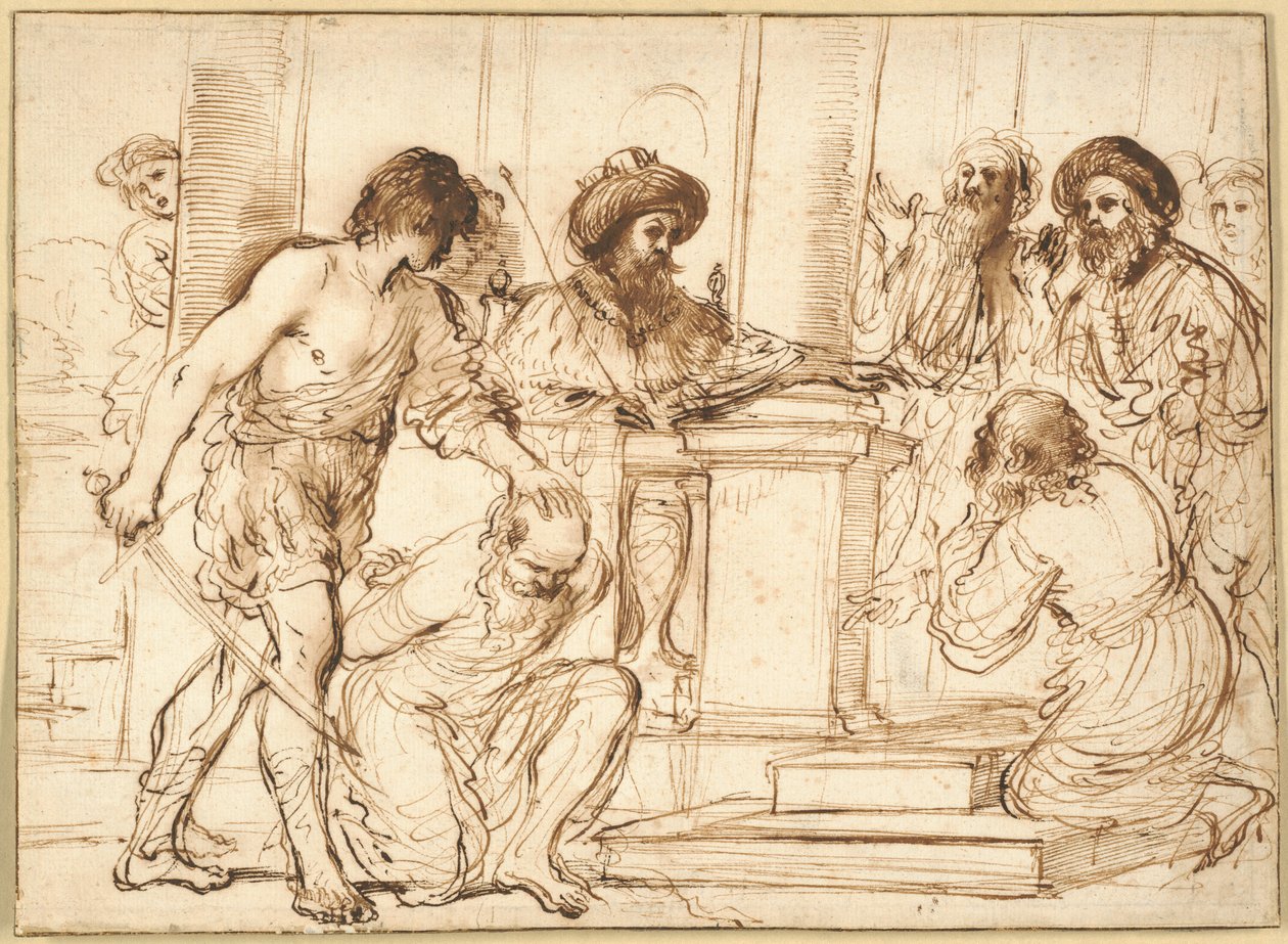Damon et Pythias - Guercino