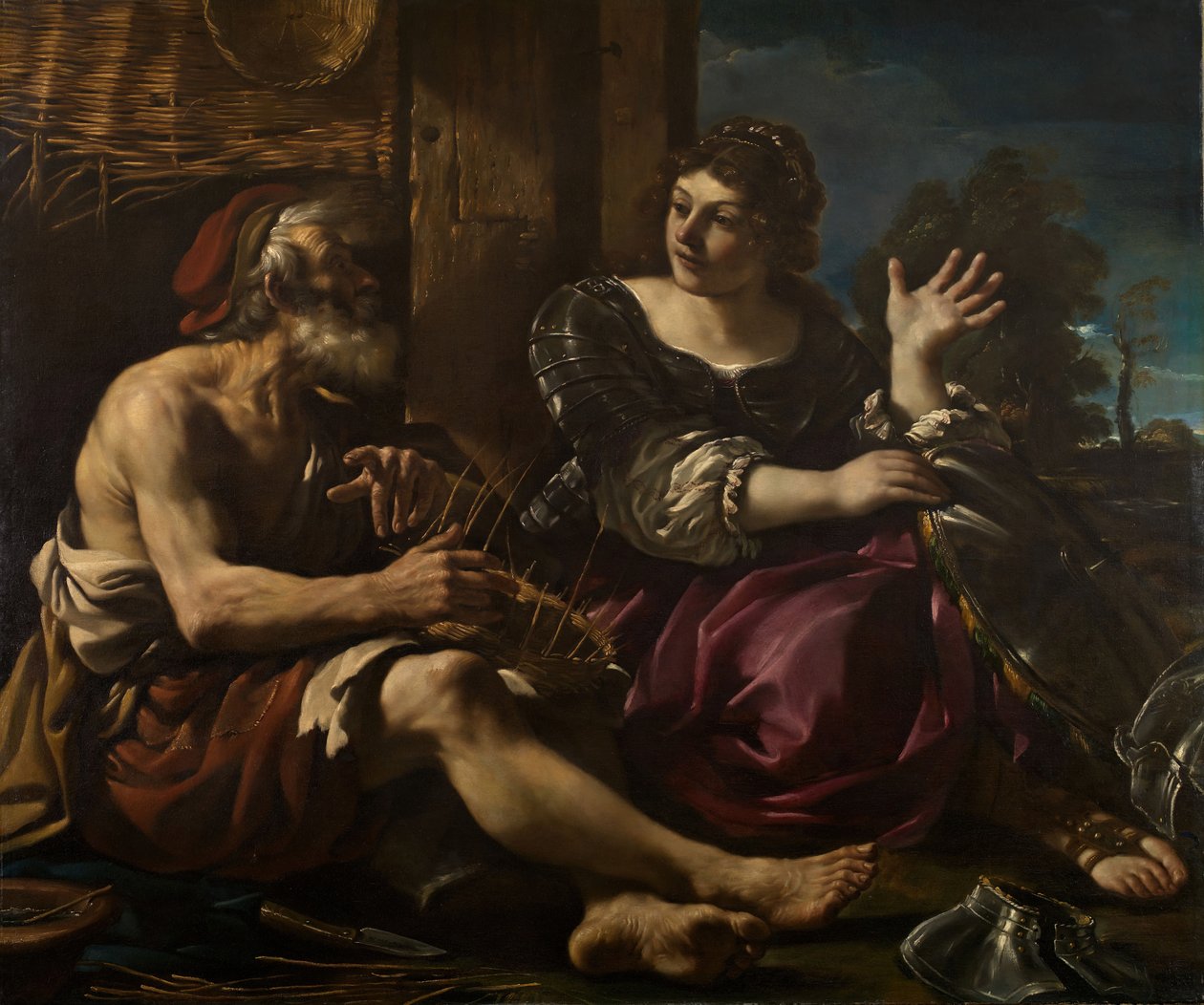 Erminia et le berger, 1619-1620 - Guercino