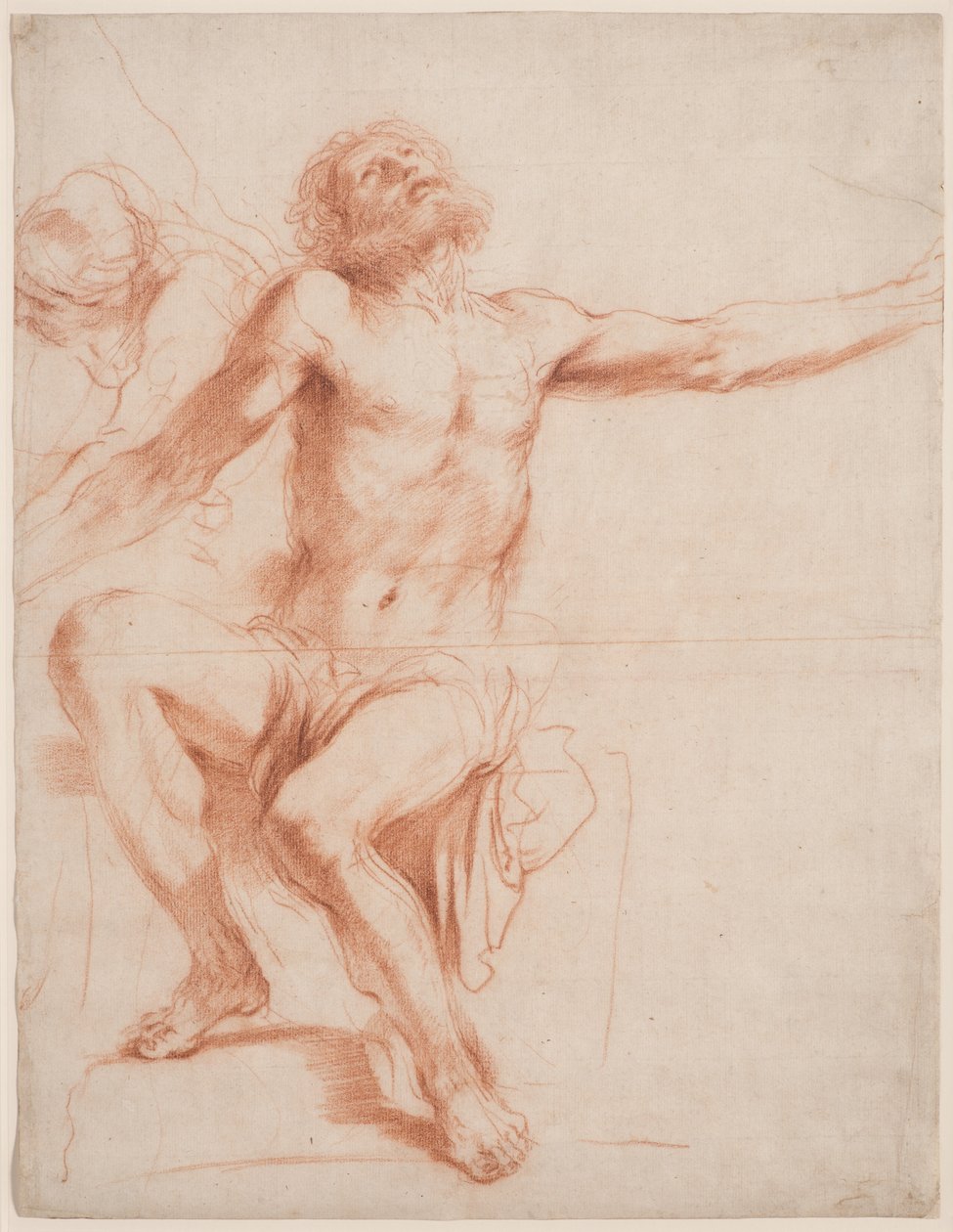 Figure Masculine Assise, vers 1618-19 - Guercino