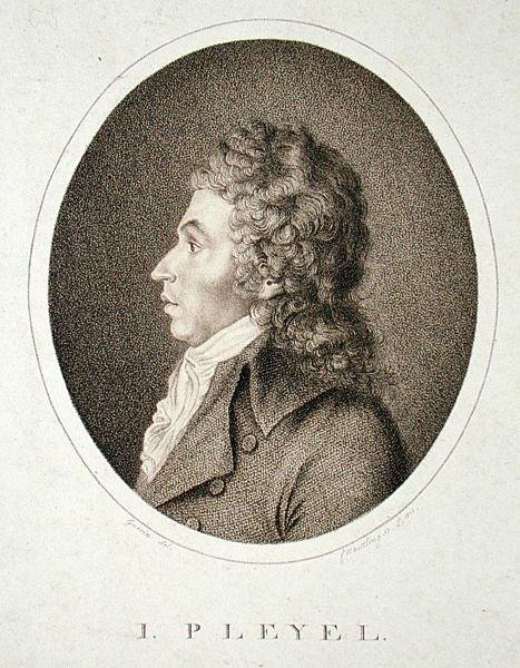 Ignaz Joseph Pleyel (1757-1831) gravé par F.W. Nettling - Guerin (after)
