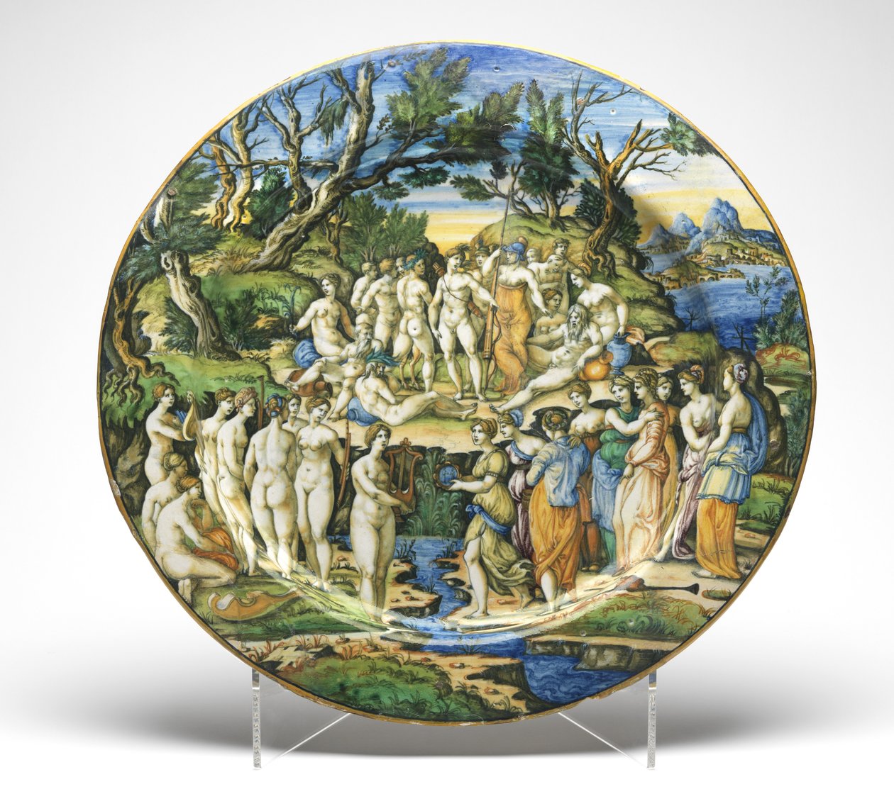 Le Concours entre les Muses et les Piérides, vers 1545-50 - Guido Durantino