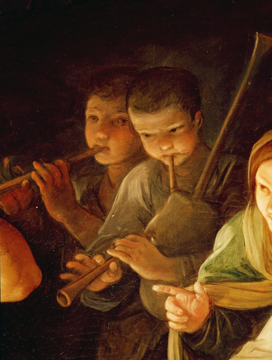 Adoration des bergers (détail) - Guido Reni