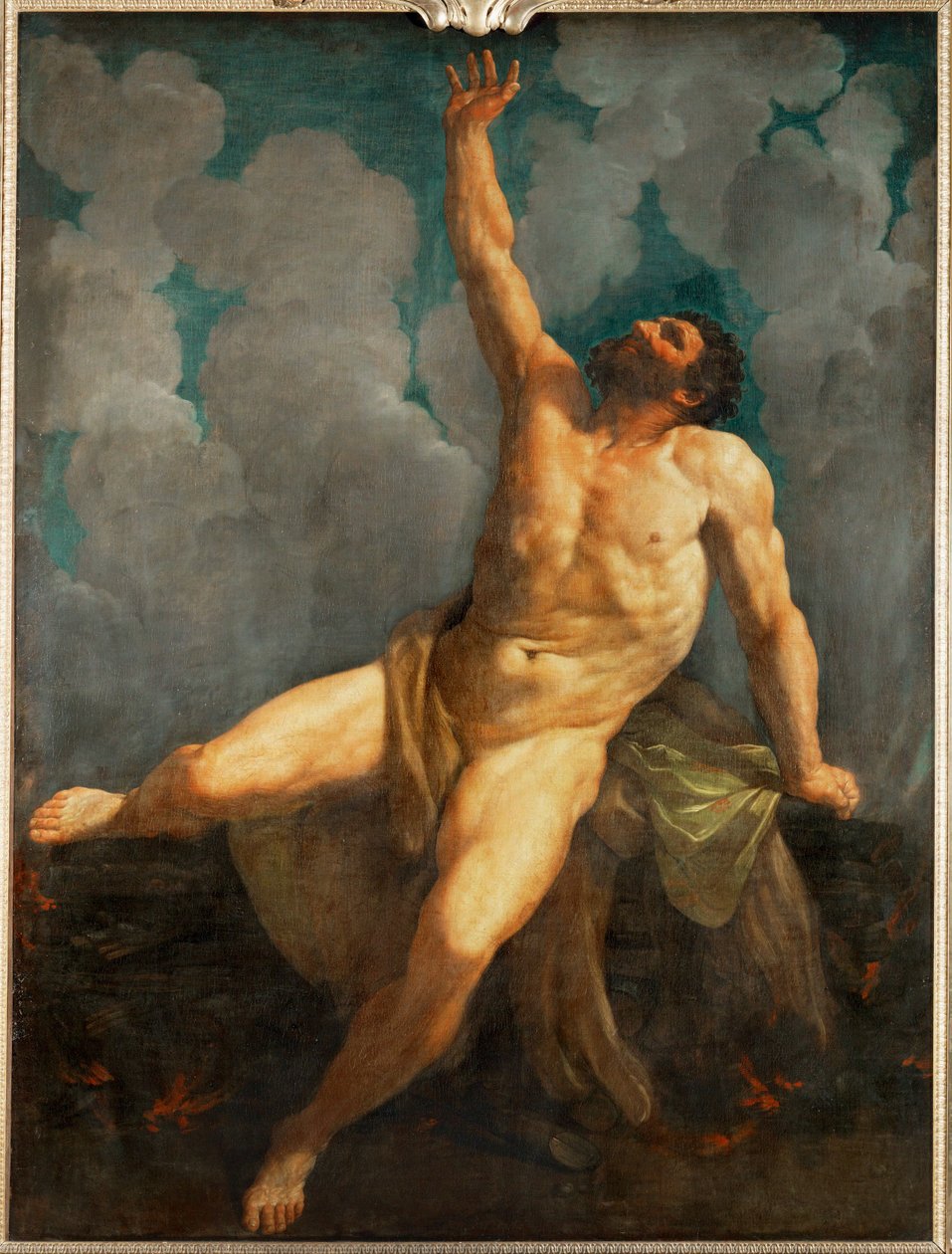 Hercule sur le bûcher ... - Guido (follower of) Reni