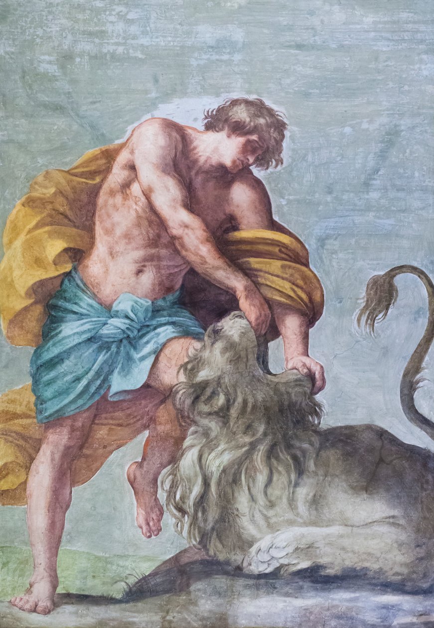 Fresques du plafond de la salle du mariage Aldobrandini, représentant des scènes des histoires de Samson - Guido Reni