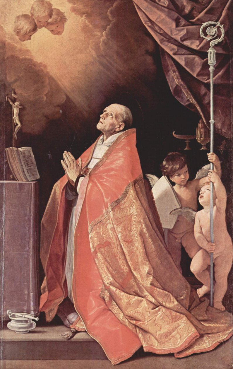 French : Saint André Corsini en prière - Guido Reni