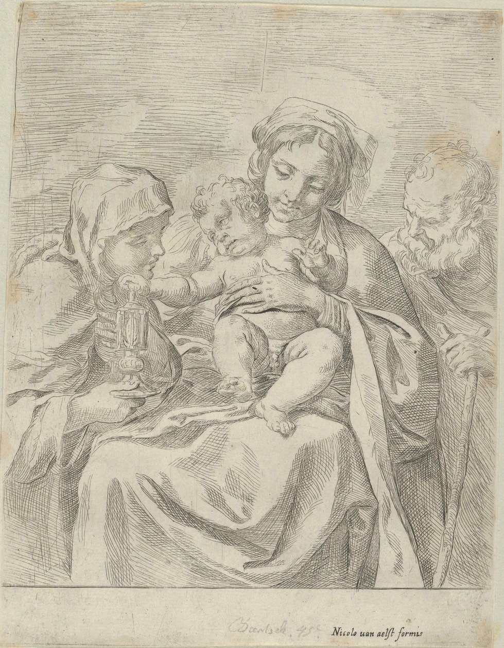 La Sainte Famille avec Sainte Claire, 1590-1600 - Guido Reni