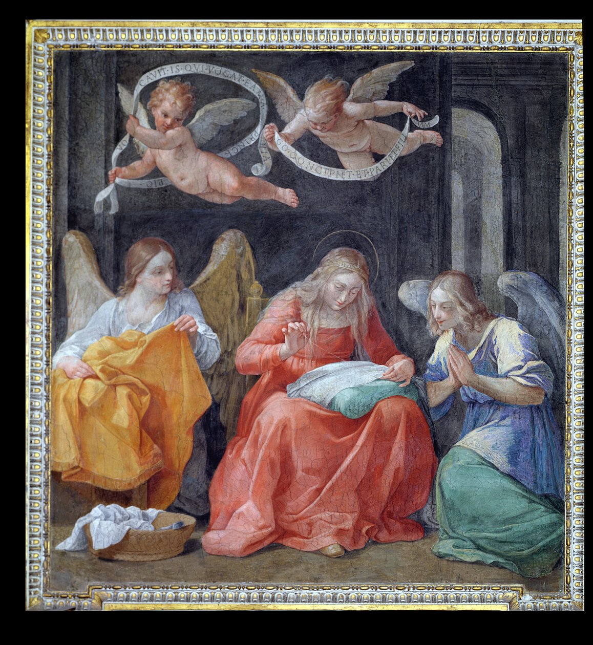 La Vierge cousant, de la 