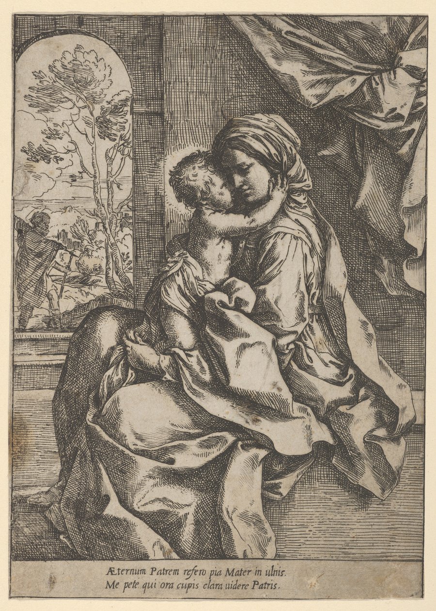 La Vierge assise avec l