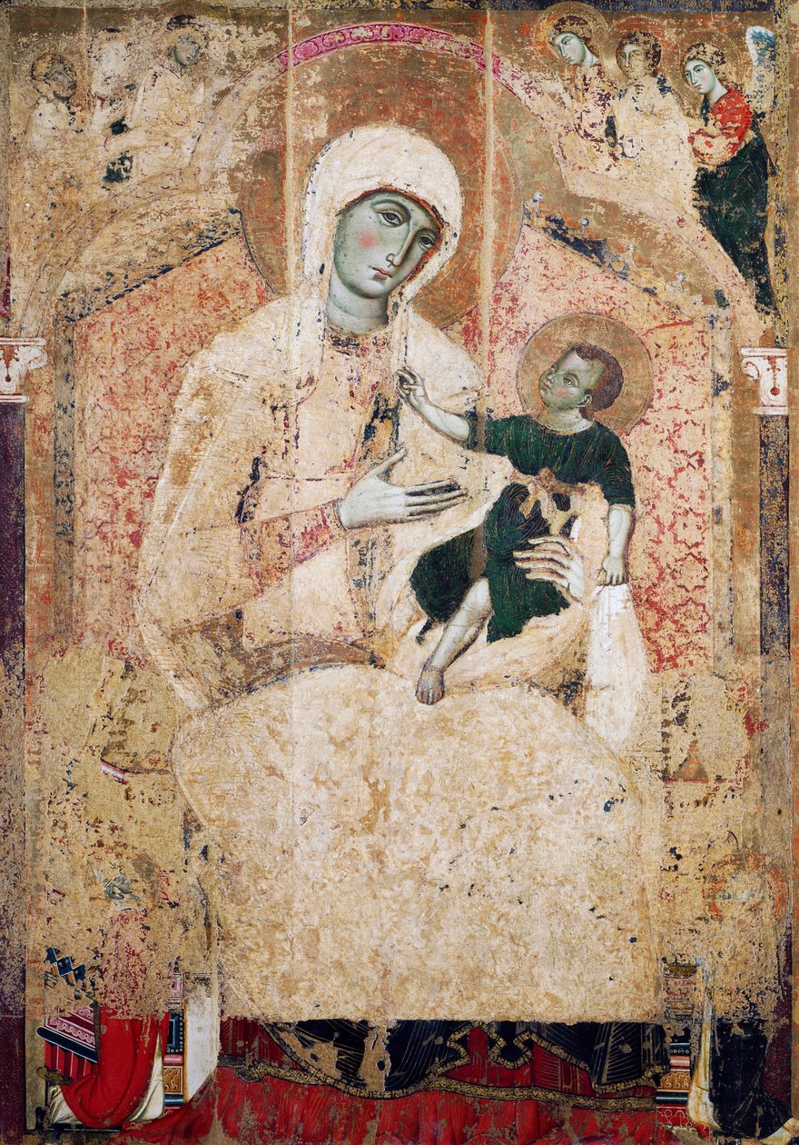 Madone en majesté - Guido da Siena