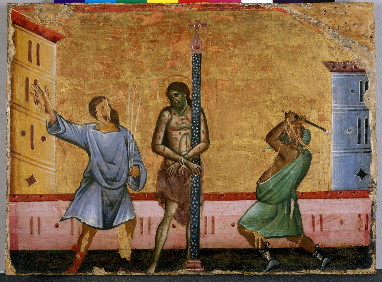 La Flagellation du Christ | Guido da Siena | Estampe d'art
