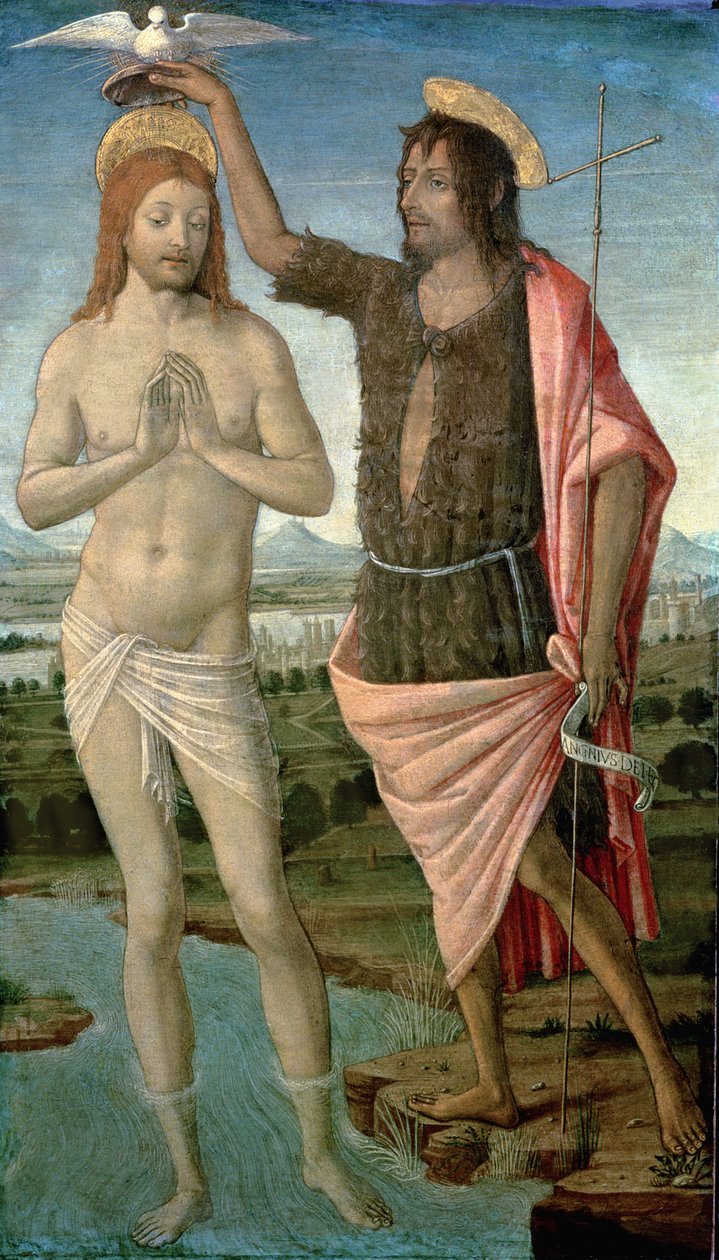 Le Baptême du Christ, 1486 - Guidoccio di Giovanno Cozzarelli