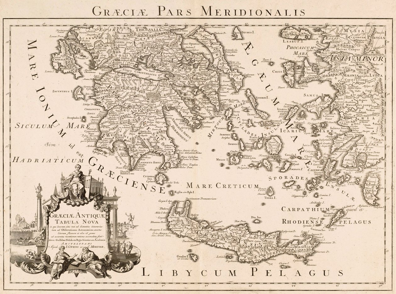 Carte de la Grèce antique et d