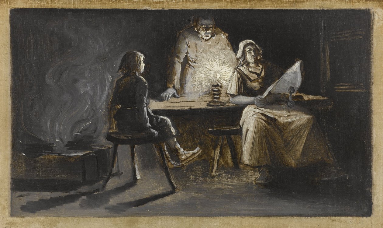 La famille de Nychol le bourreau, vers 1889 (huile sur toile) - Guillaume Albert Demarest
