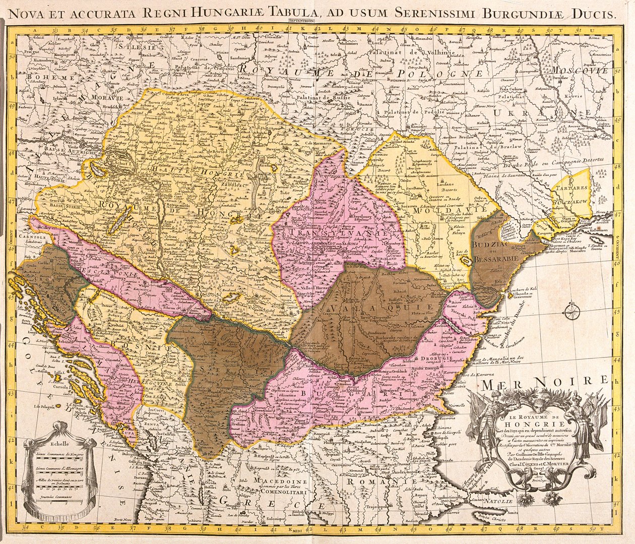 Grande partie de la Croatie (sauf le nord), Bosnie-Herzégovine, Serbie et Monténégro, grande partie de la Bulgarie (sauf le sud), sud de l