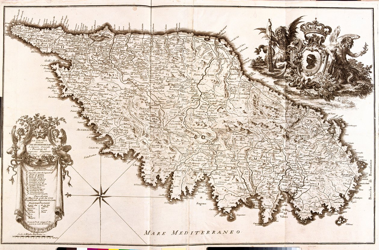Carte de la Corse (France) - Guillaume Delisle