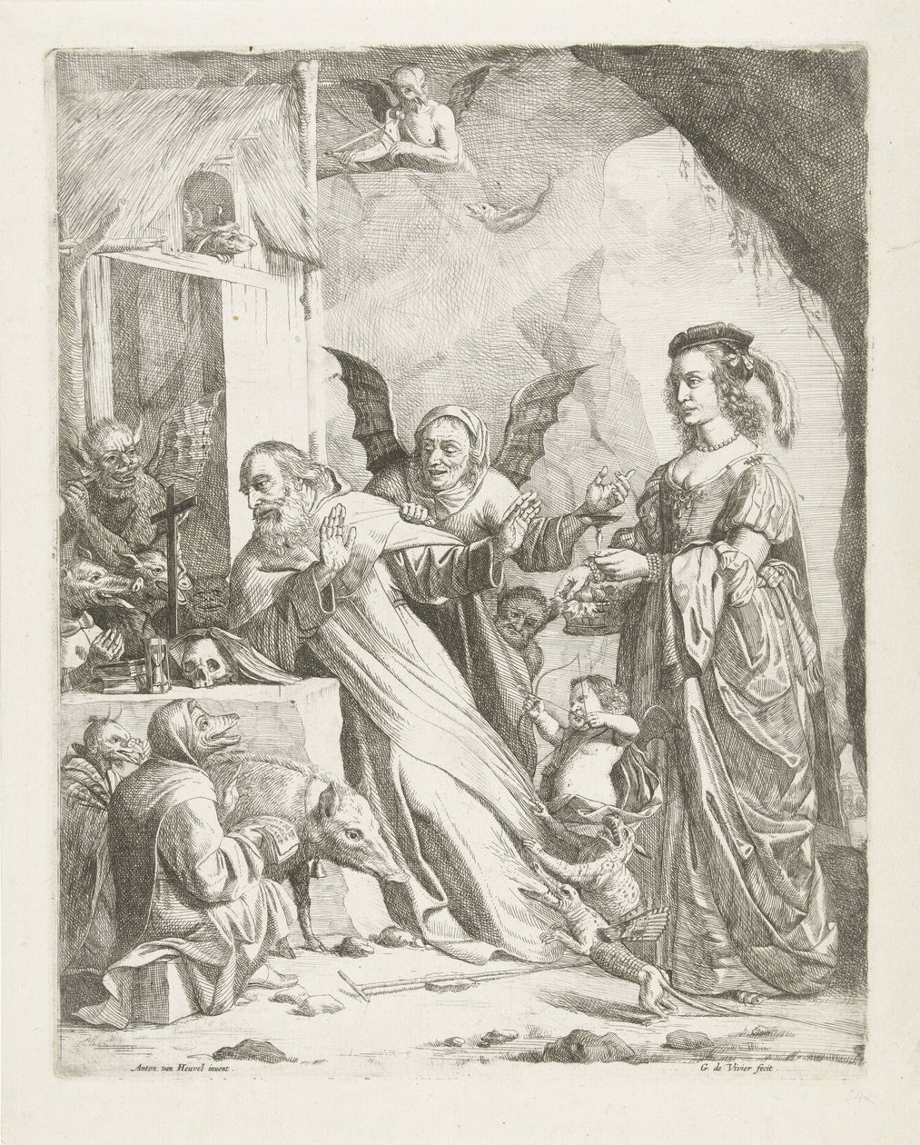 La tentation de Saint Antoine - Guillaume Duvivier