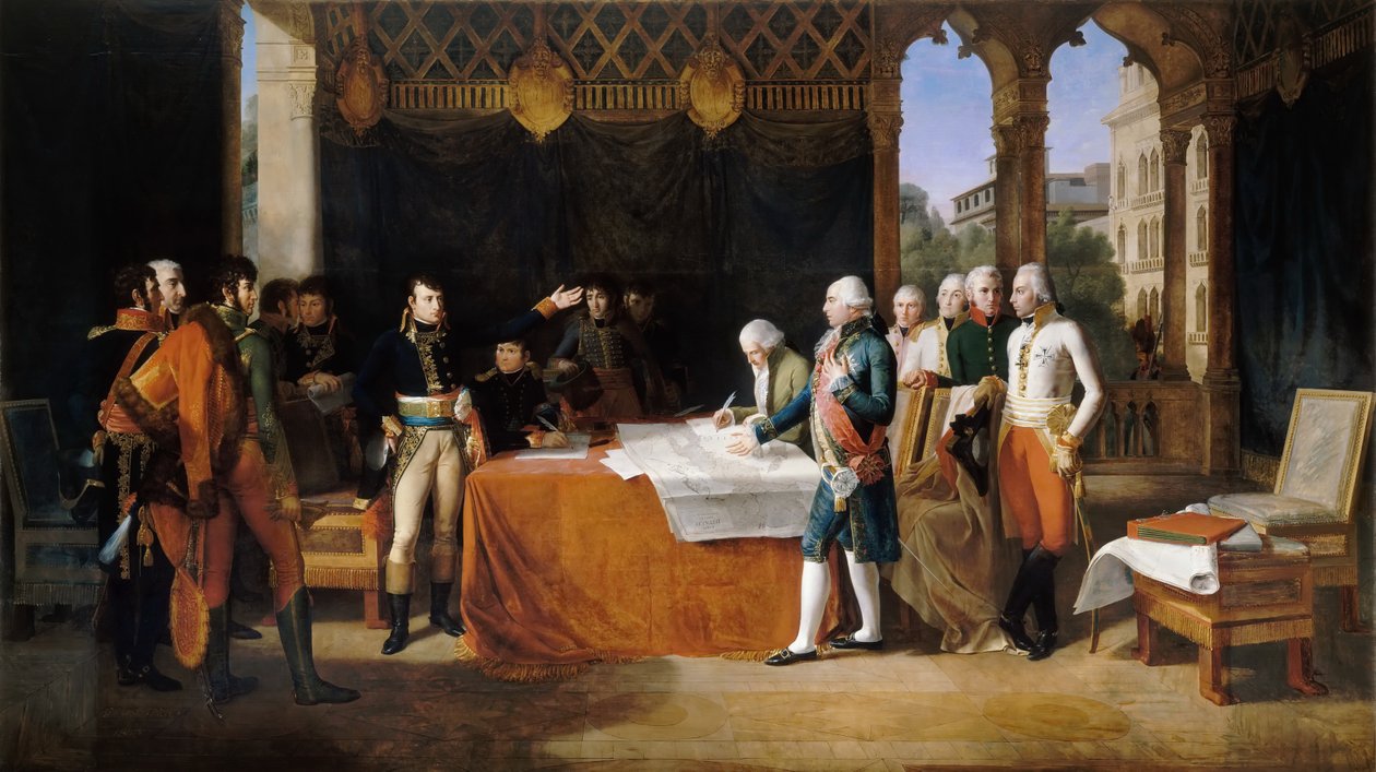 Les préliminaires de Leoben, 17 avril 1797 - Guillaume Guillon Lethière