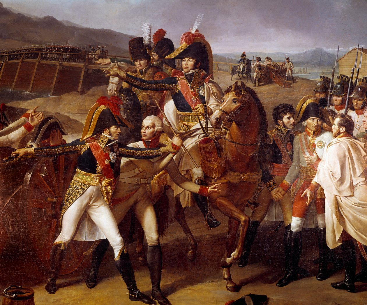 Surprise du pont de Tabour sur le Danube 14/11/1805 (détail) - Guillaume Lethiere