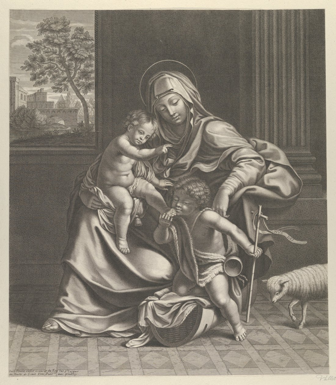 La Vierge assise avec l