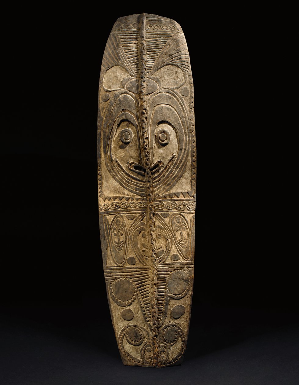 Bouclier ovale East Sepik, Wogamusin ou rivière April - Guinean New