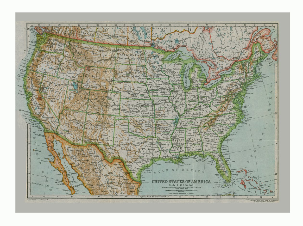 Carte des États-Unis d