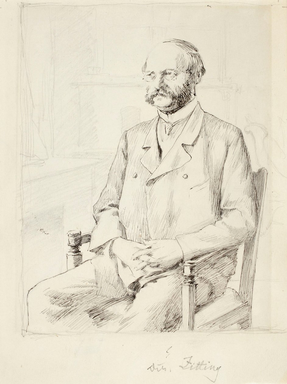 Directeur C. A. Zitting, étude de portrait - Gunnar Berndtson