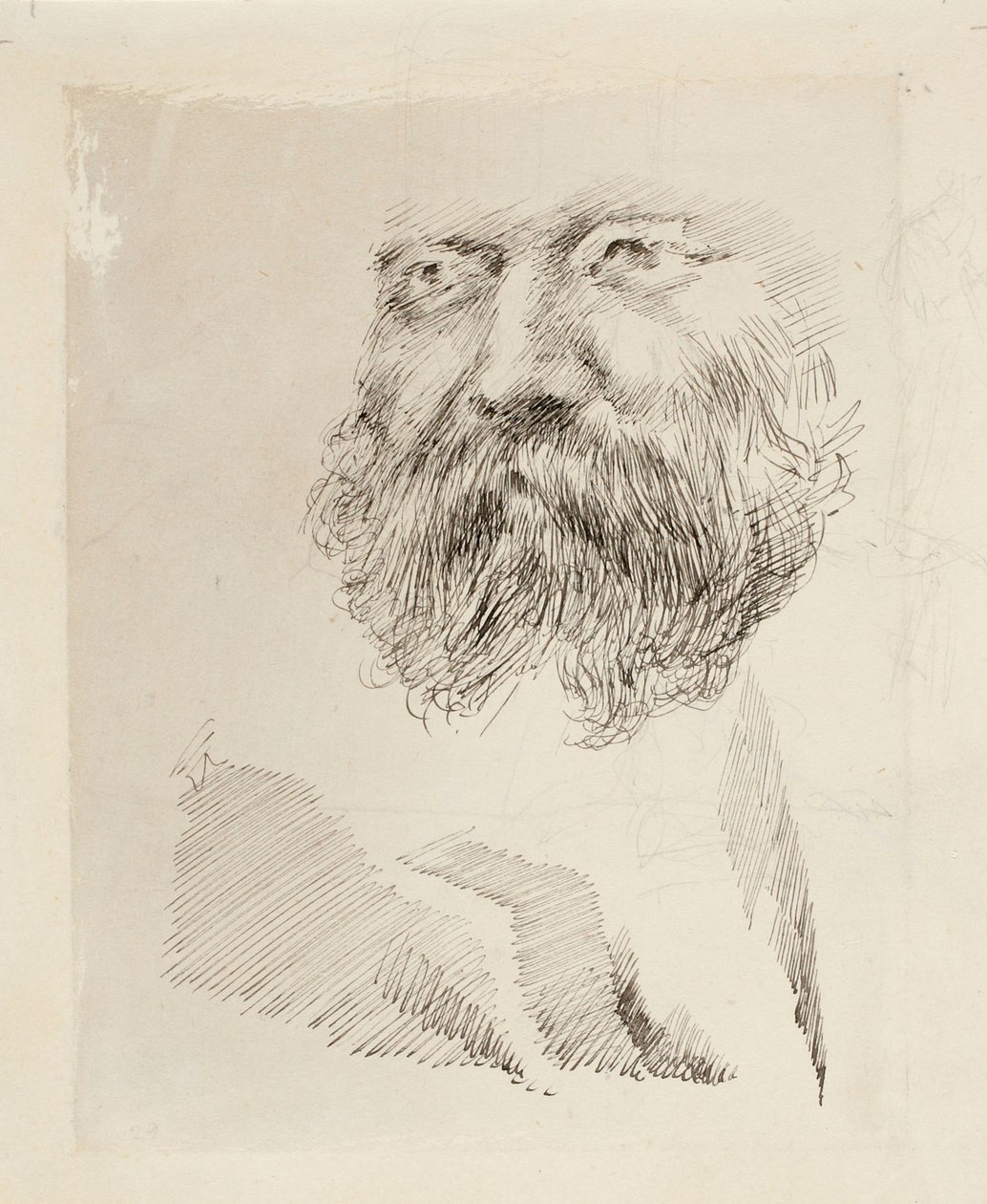 Le réalisateur C.A. Zitting, Étude de portrait, Visage - Gunnar Berndtson