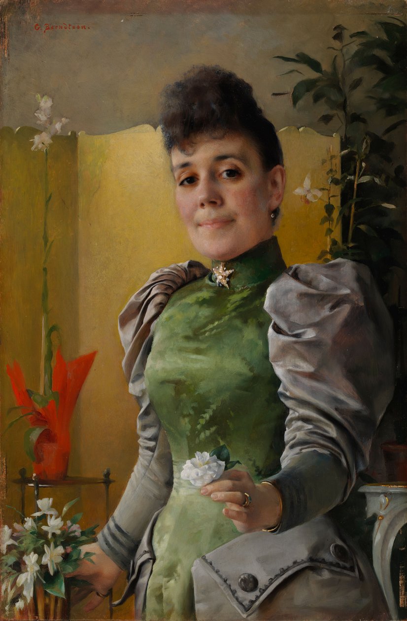 Portrait de Madame Maria von Wahlberg (née Sinebrychoff) - Gunnar Berndtson
