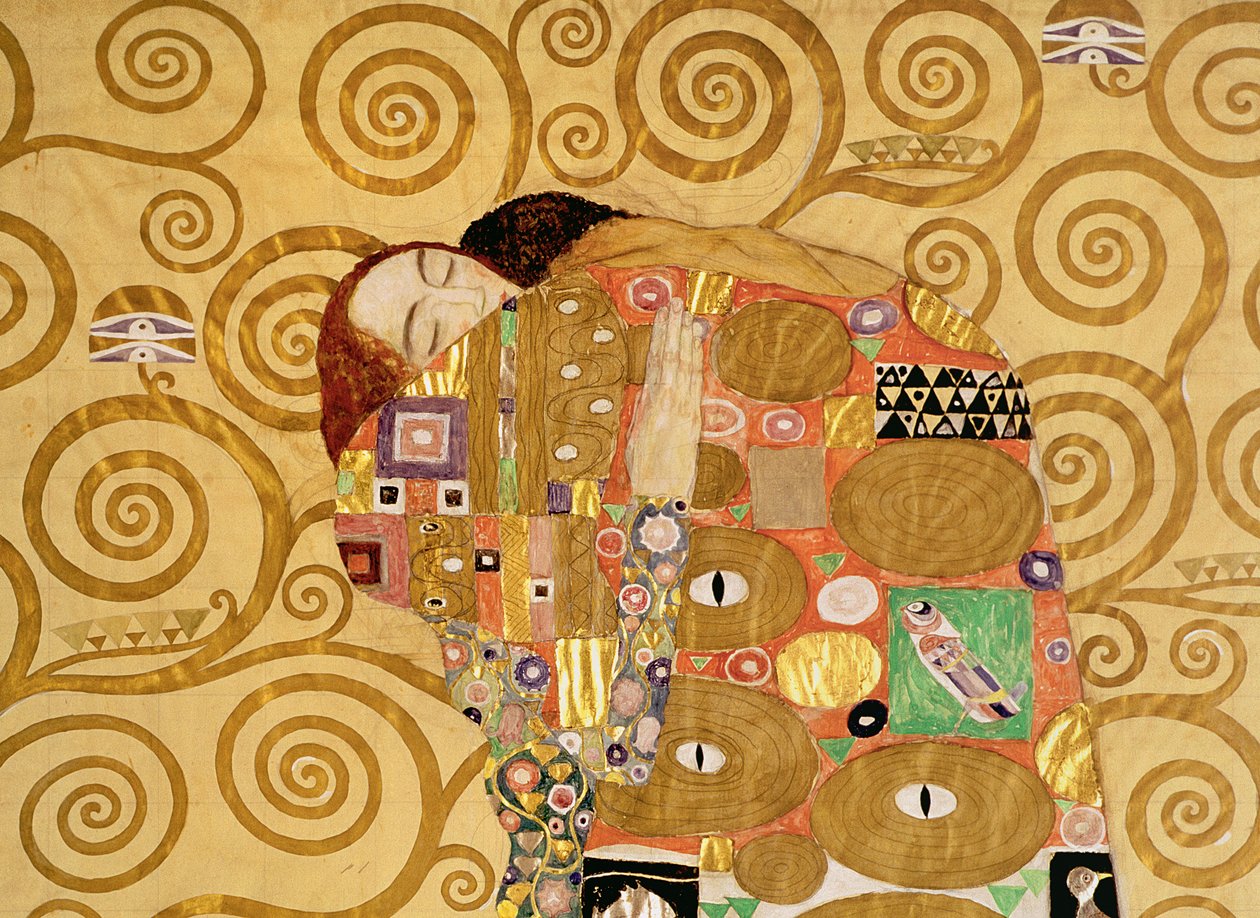 Accomplissement (Frise Stoclet) c.1905-09 (détail) - Gustav Klimt
