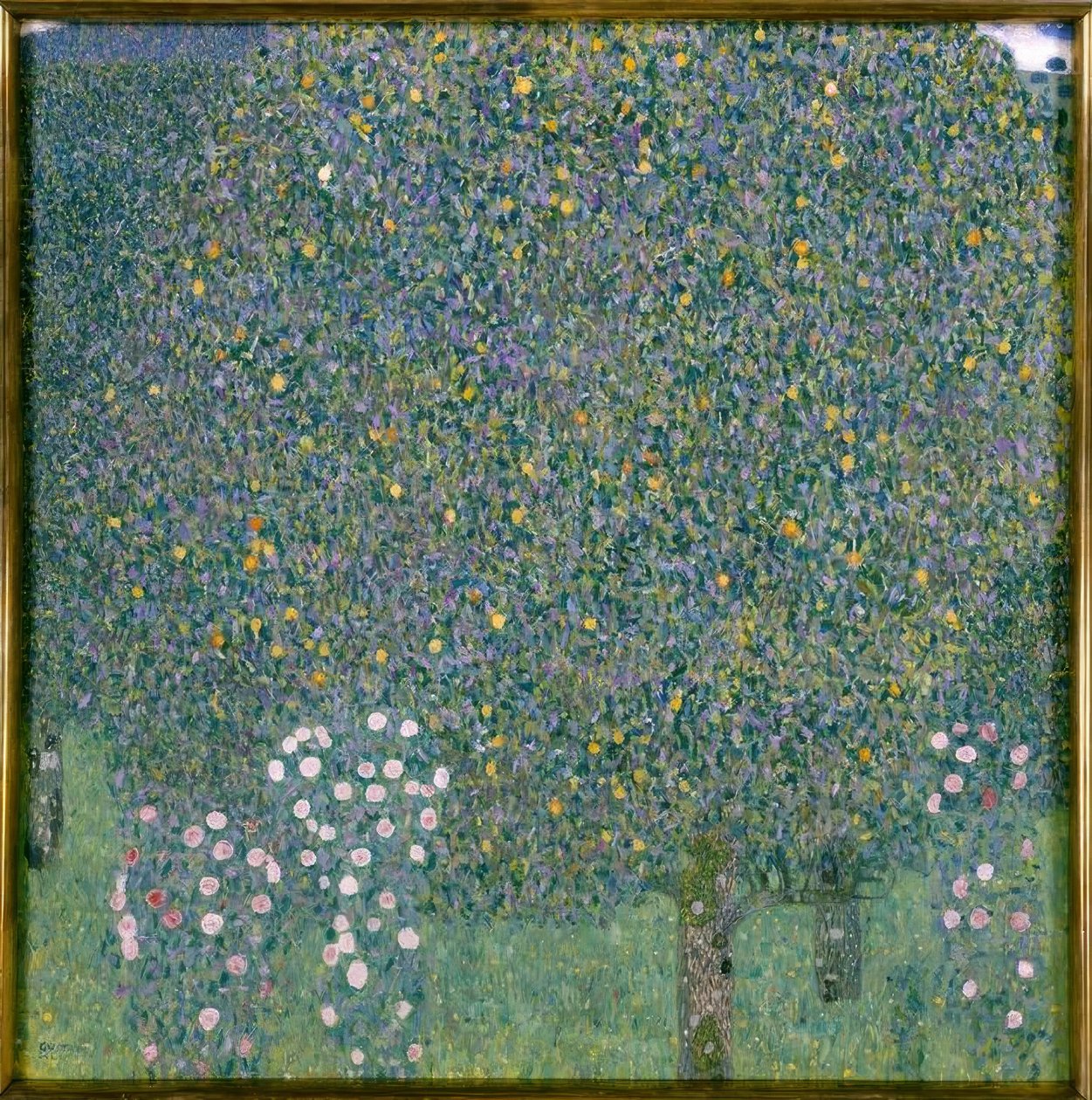 Rosiers sous les arbres - Gustav Klimt