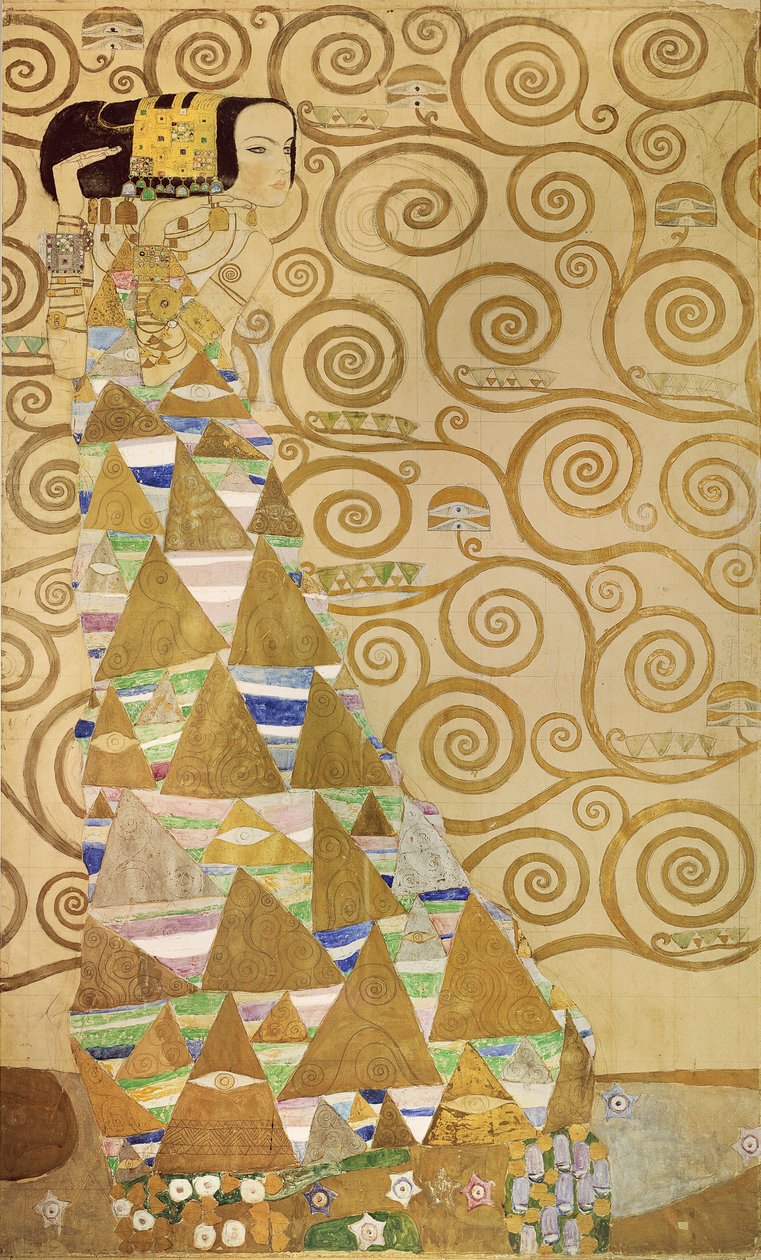 Étude pour Expectation, vers 1905-09 - Gustav Klimt