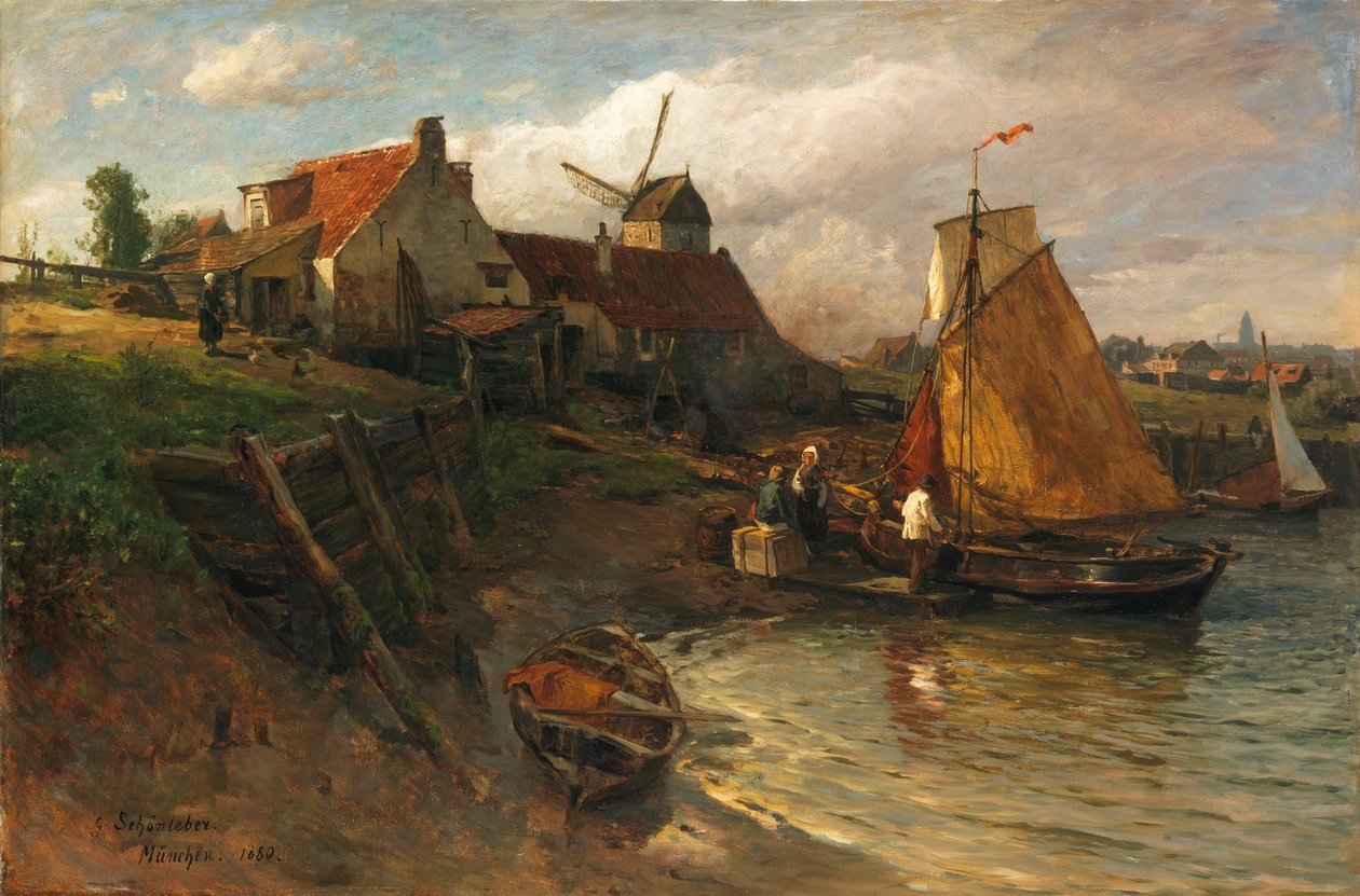 Été sur la côte hollandaise - Gustav Schönleber