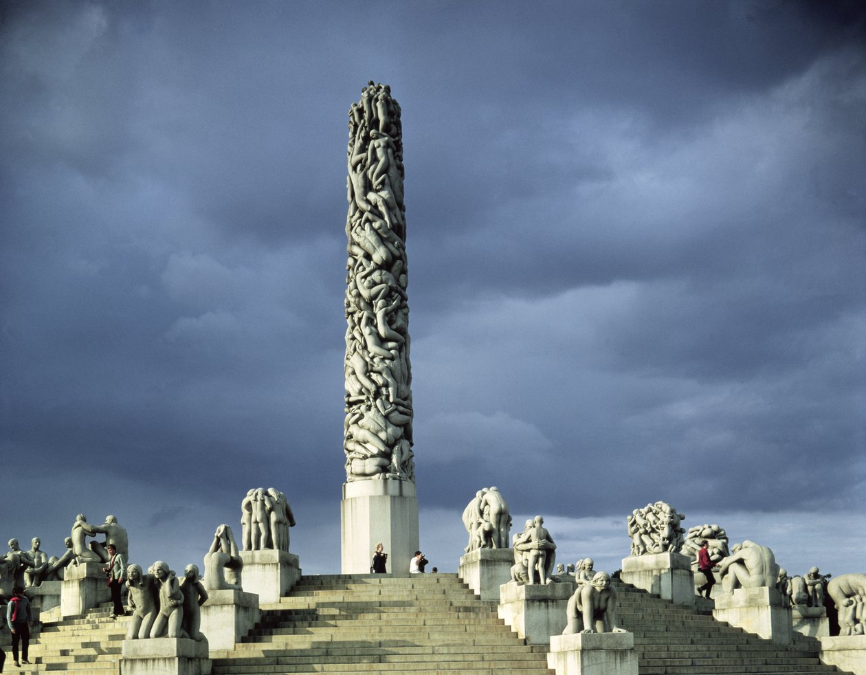 Vue du plateau du Monolithe, construit 1929-43 - Gustav Vigeland