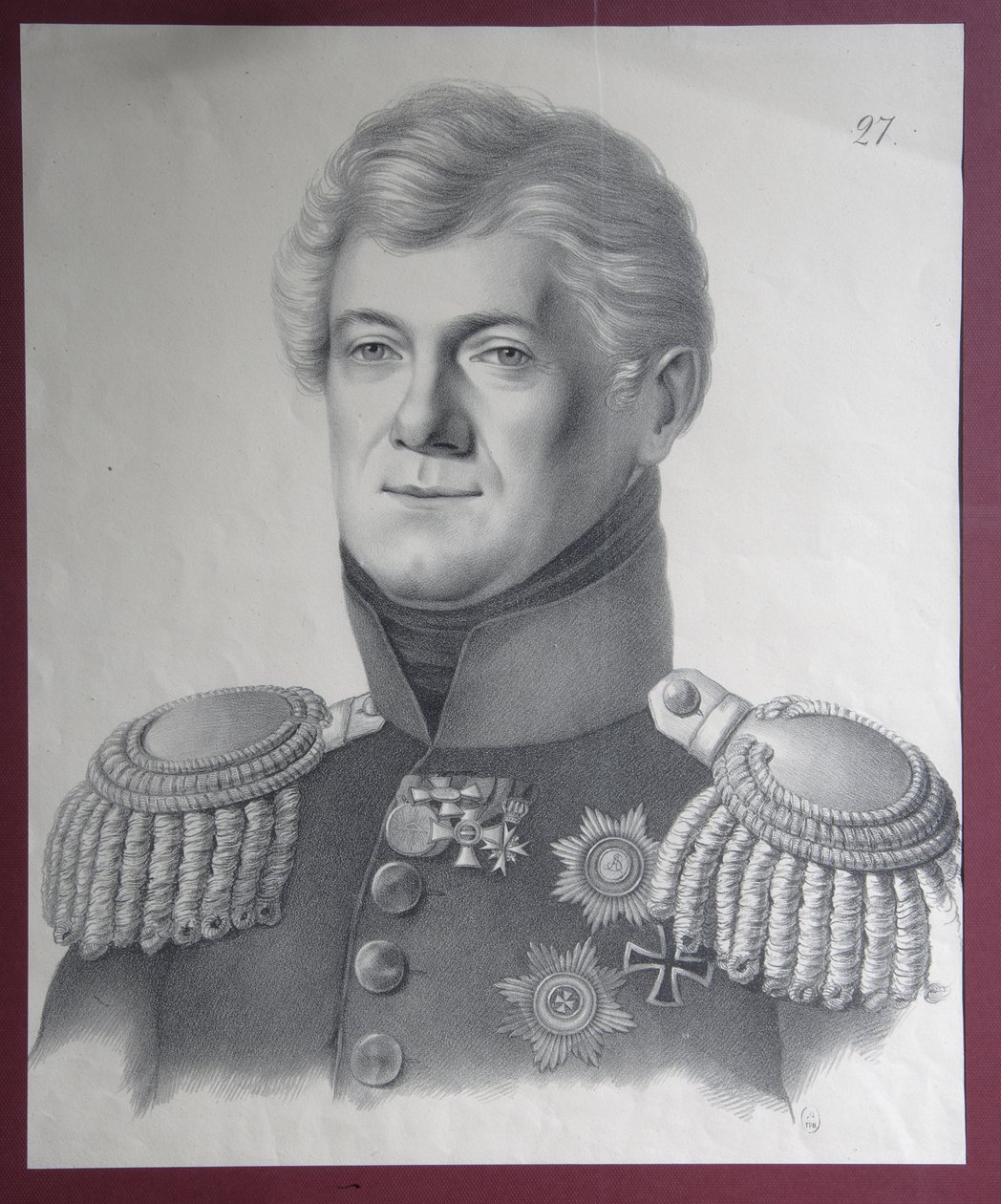 Portrait du prince Dmitriy Vladimirovich Golitsyn 1771-1844, années 1820 - Gustav Adolf Hippius