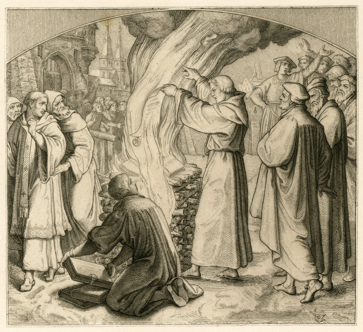 Martin Luther brûle la bulle d