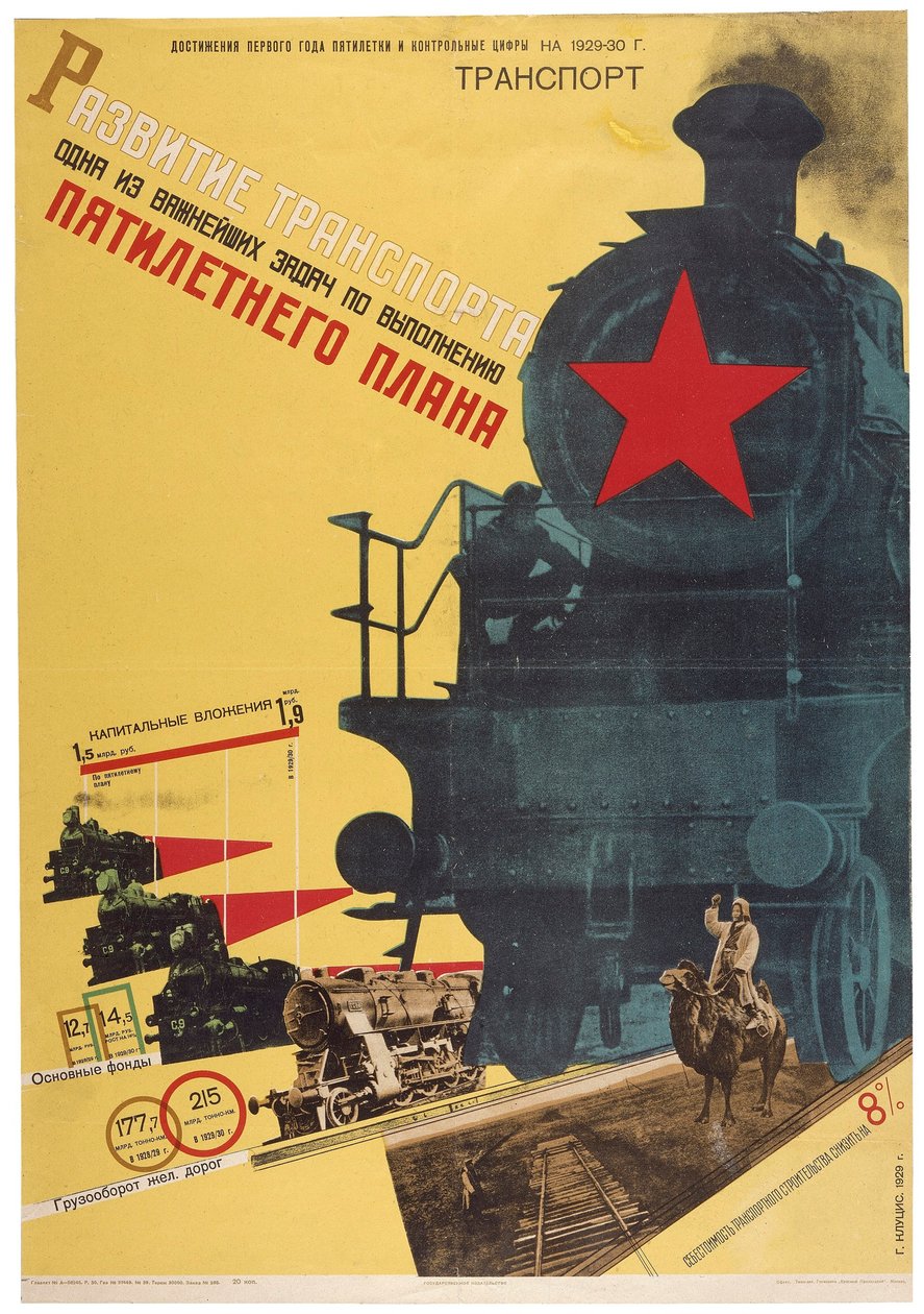 Développement du transport - une des tâches les plus importantes - Gustav Klutsis