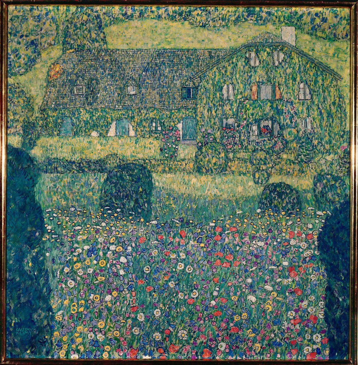 Maison de campagne au bord du lac Attersee (Landhaus am Attersee), Haute-Autriche - Gustav Klimt