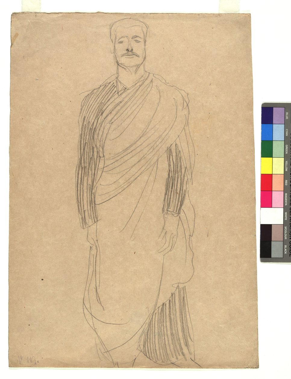 Mann in drapiertem Kostüm - Gustav Klimt
