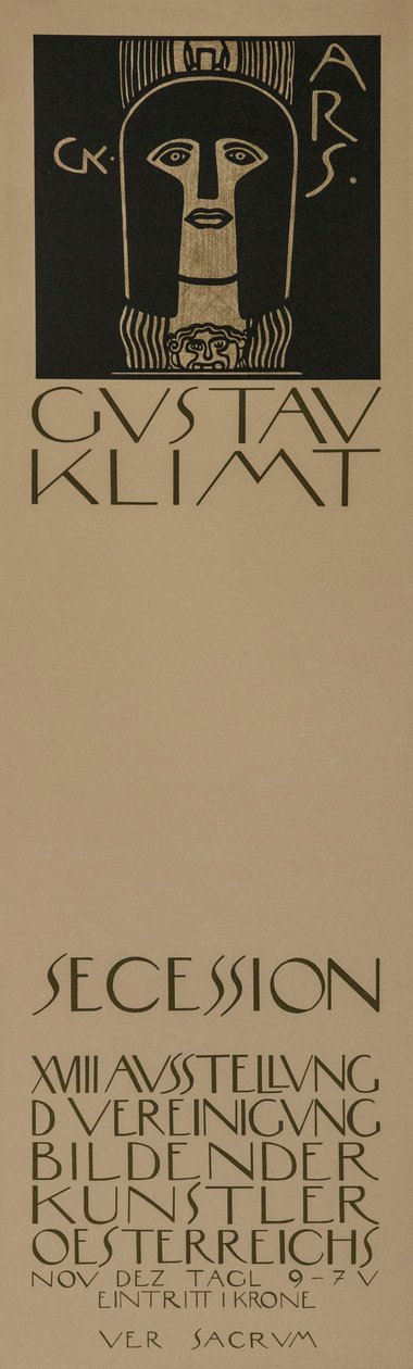 Affiche pour la dix-huitième exposition de la Sécession de Vienne, 1903 - Gustav Klimt