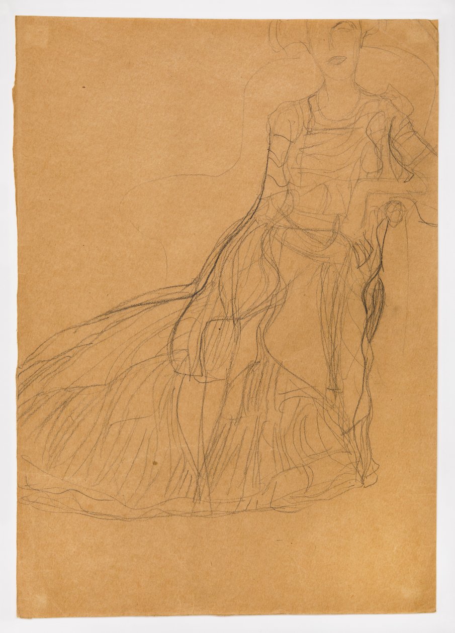Dame assise (Adele Bloch-Bauer) - Gustav Klimt