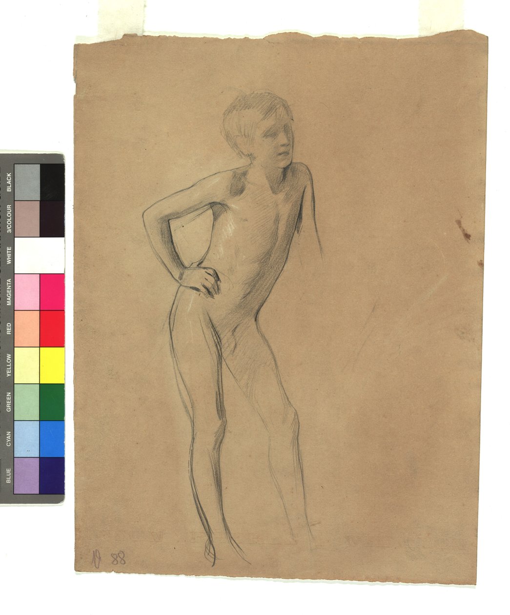 Stehender Knabenakt - Gustav Klimt
