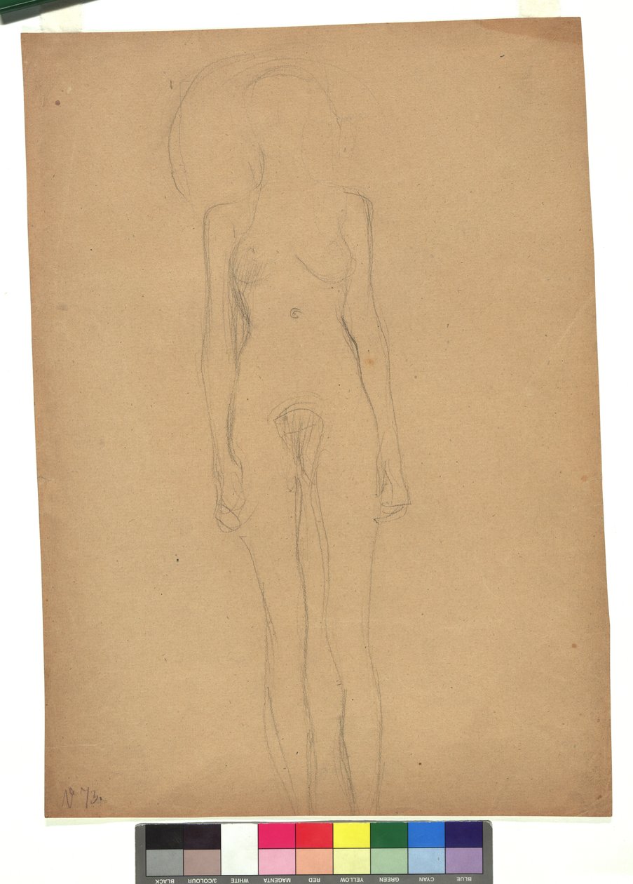 Stehender weiblicher Akt - Gustav Klimt