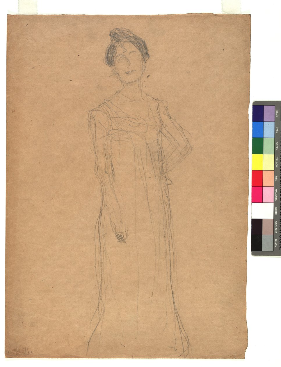 Studie zu einem Damenporträt - Gustav Klimt