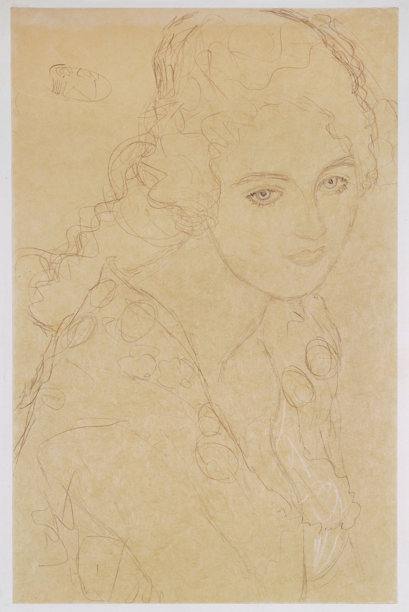 Étude pour le tableau Portrait Ria Munk III - Gustav Klimt
