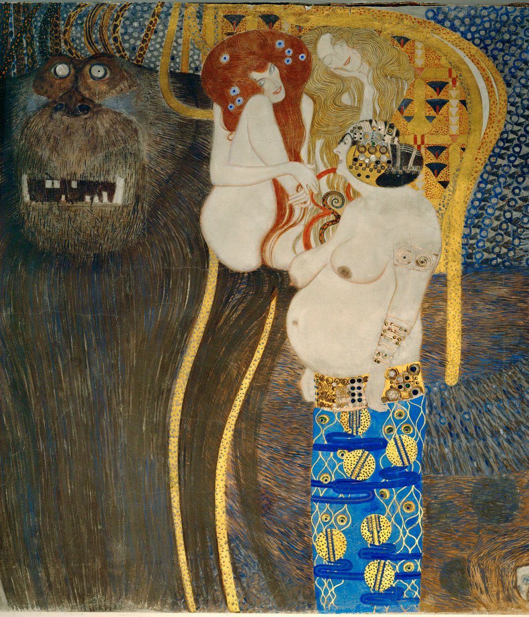 La " frise Beethoven ", détail - Gustav Klimt