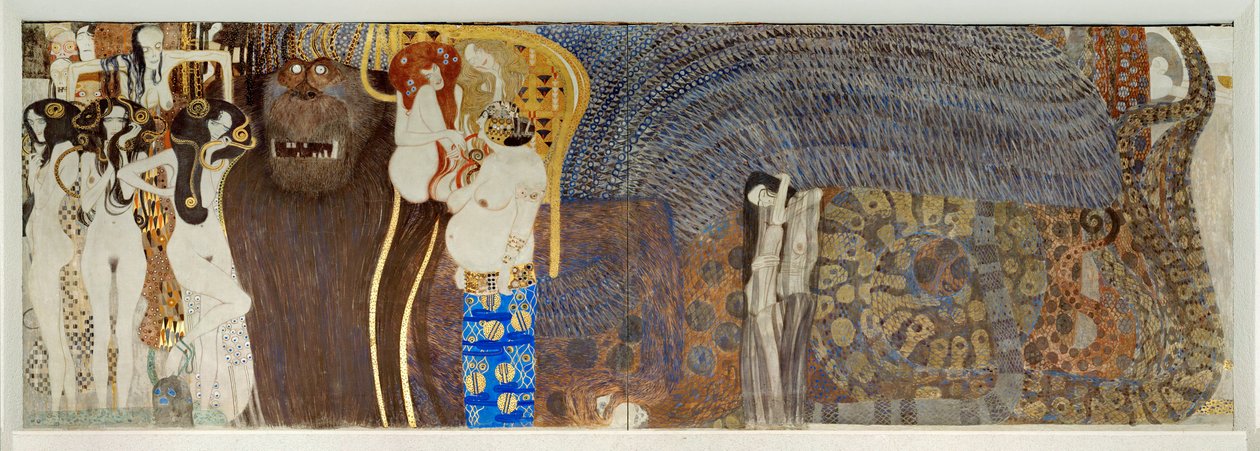 La " frise Beethoven ", détail - Gustav Klimt